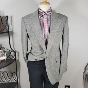Reed St James Western Wear Men's Tweed Sport Coat Blazer Wool Blend Size‎ 40L